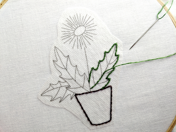 How to Use an Iron-On Embroidery Transfer: 30-Second Tutorial