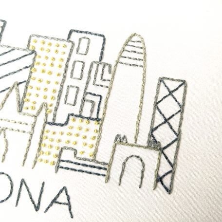 barcelona-city-skyline-hand-embroidery-pattern