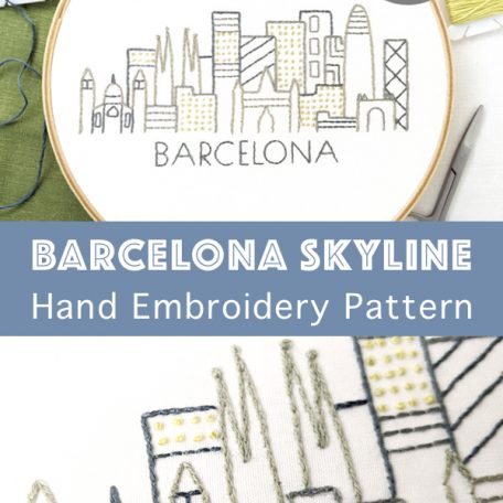 barcelona-city-skyline-hand-embroidery-pattern