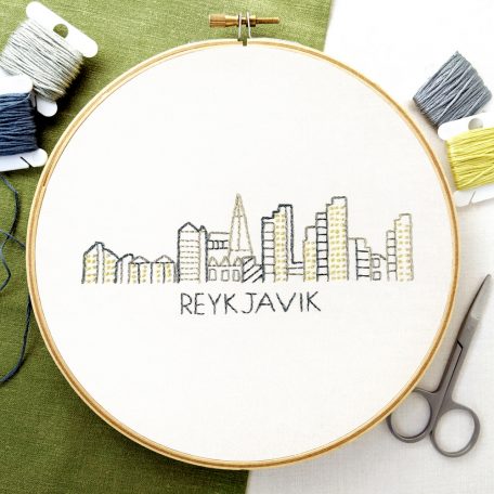 reykjavik-city-skyline-hand-embroidery-pattern