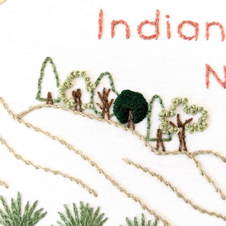 Indiana Dunes National Park Hand Embroidery Pattern