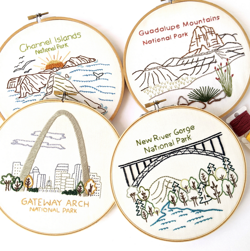 National Park Embroidery Pattern Book {Volume 4} - Wandering Threads  Embroidery