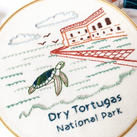 dry-totrugas-national-park-hand-embroidery-pattern