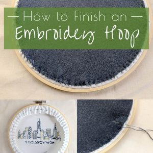 How to Finish and Embroidery Hoop