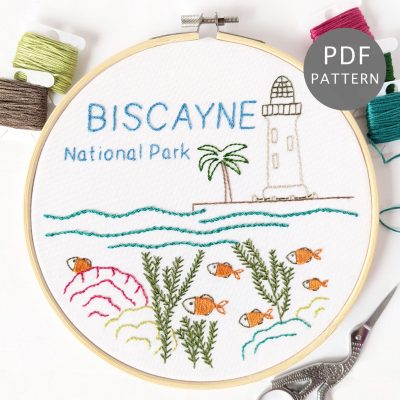 Biscayne National Park Hand Embroidery Pattern